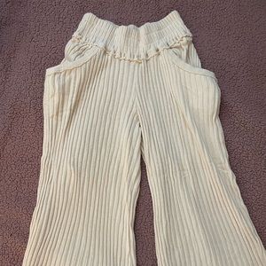 Free People Serena Sweater Rib Knit Lounge Pants